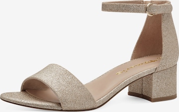 TAMARIS Sandals in Gold: front