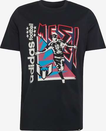 T-Shirt fonctionnel 'Messi' ADIDAS PERFORMANCE en noir : devant