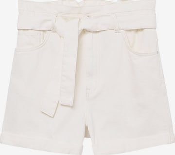 MANGO Regular Broek 'MIA' in Beige: voorkant