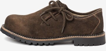 SPIETH & WENSKY Lace-Up Shoes 'Hannes' in Brown: front