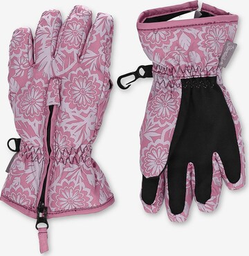 STERNTALER Handschuhe 'Blumen' in Pink