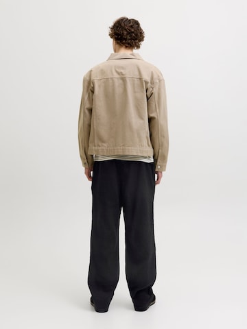 JACK & JONES - Pierna ancha Pantalón en negro