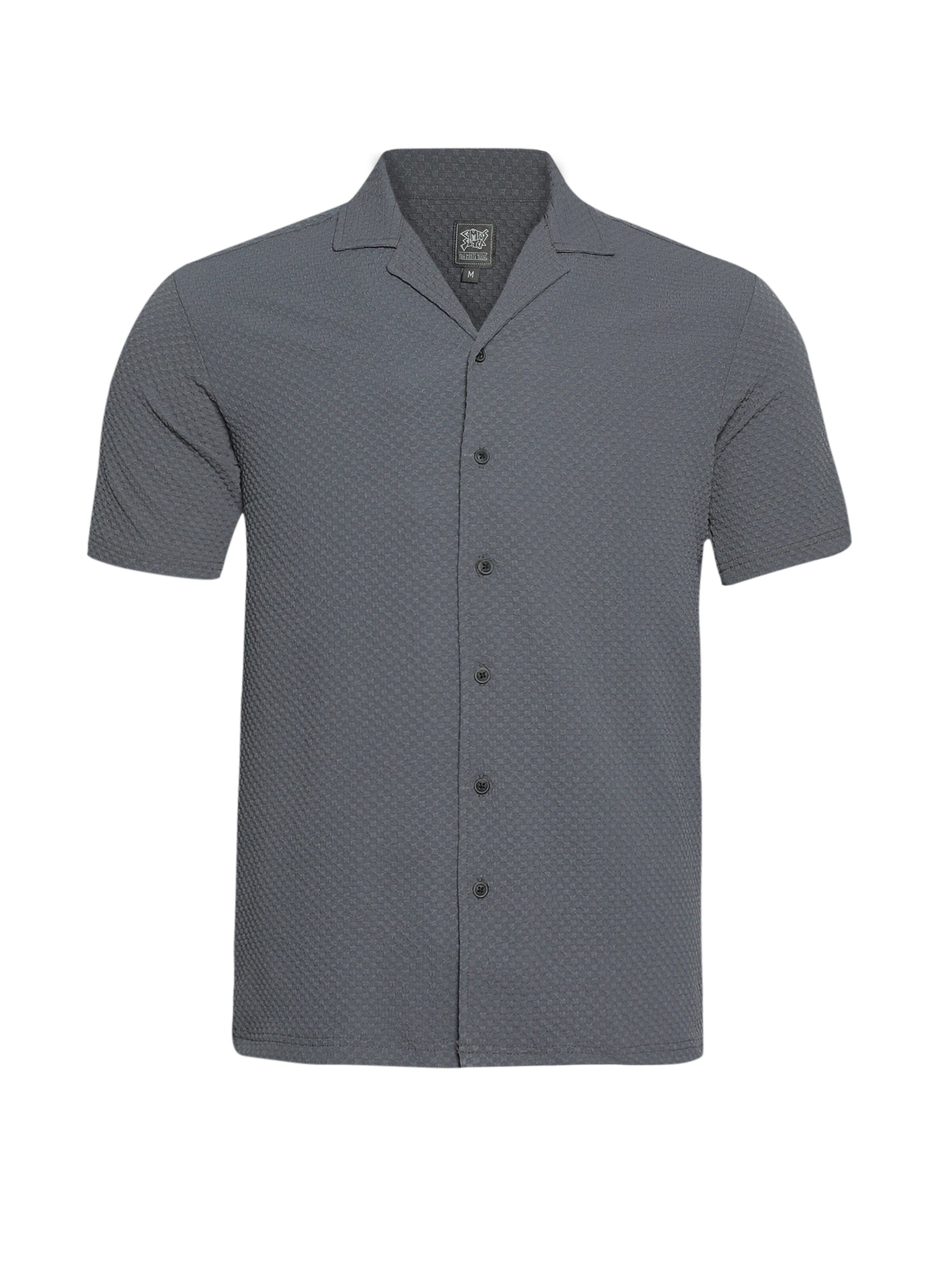 Campus Sutra Regular fit Πουκάμισο ' Kobe ' σε γκρι: μπροστά