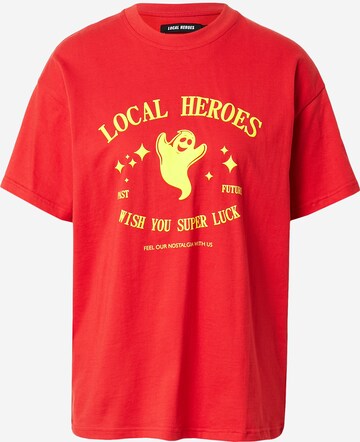 LOCAL HEROES T-shirt i röd: framsida