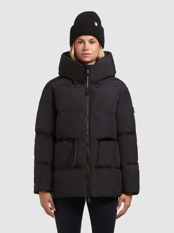 khujo Wintermantel 'ELLIS'‌‌ in Schwarz: Vorderseite