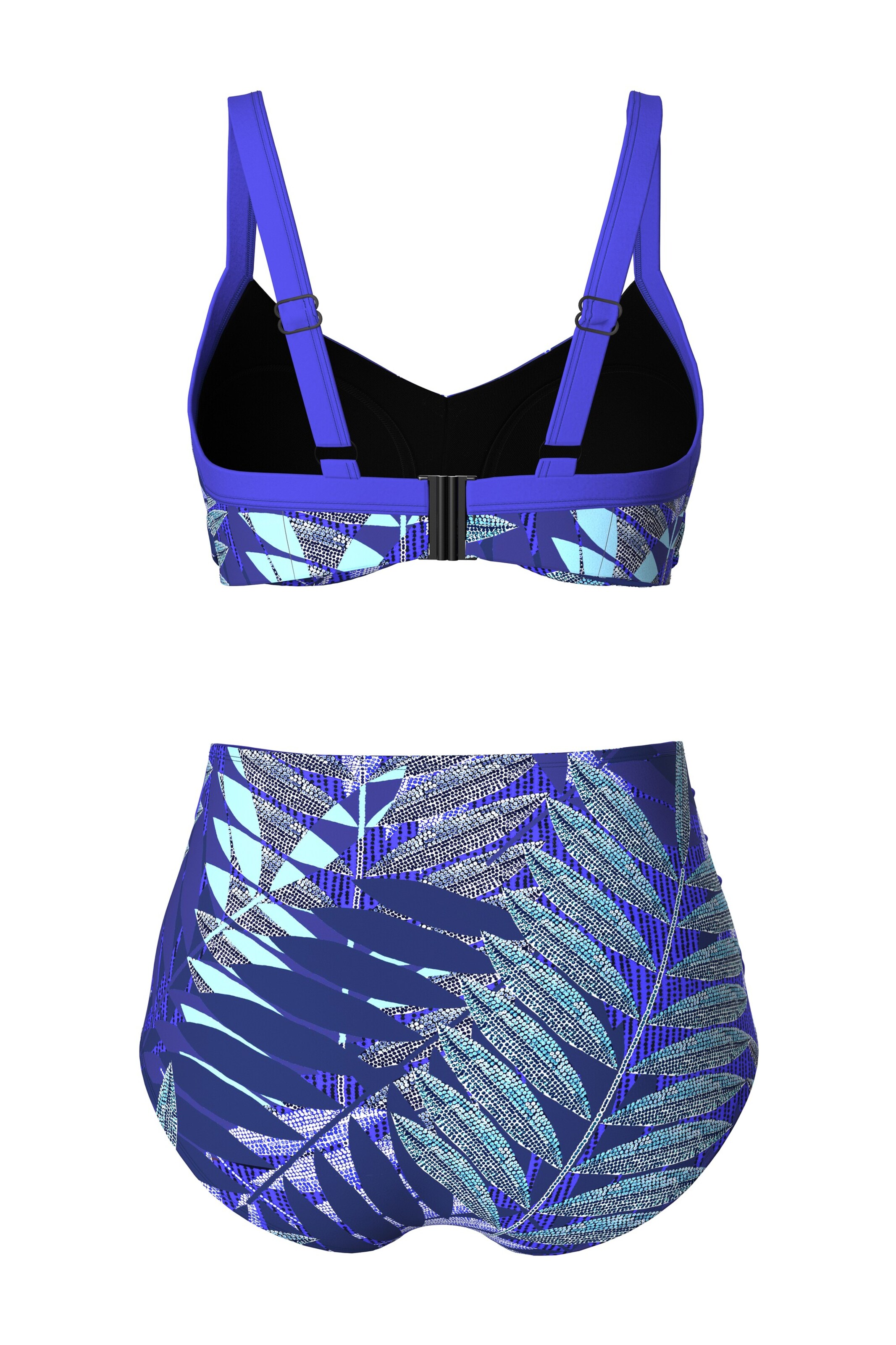 Ulla Popken Balconette Bikini in Blau