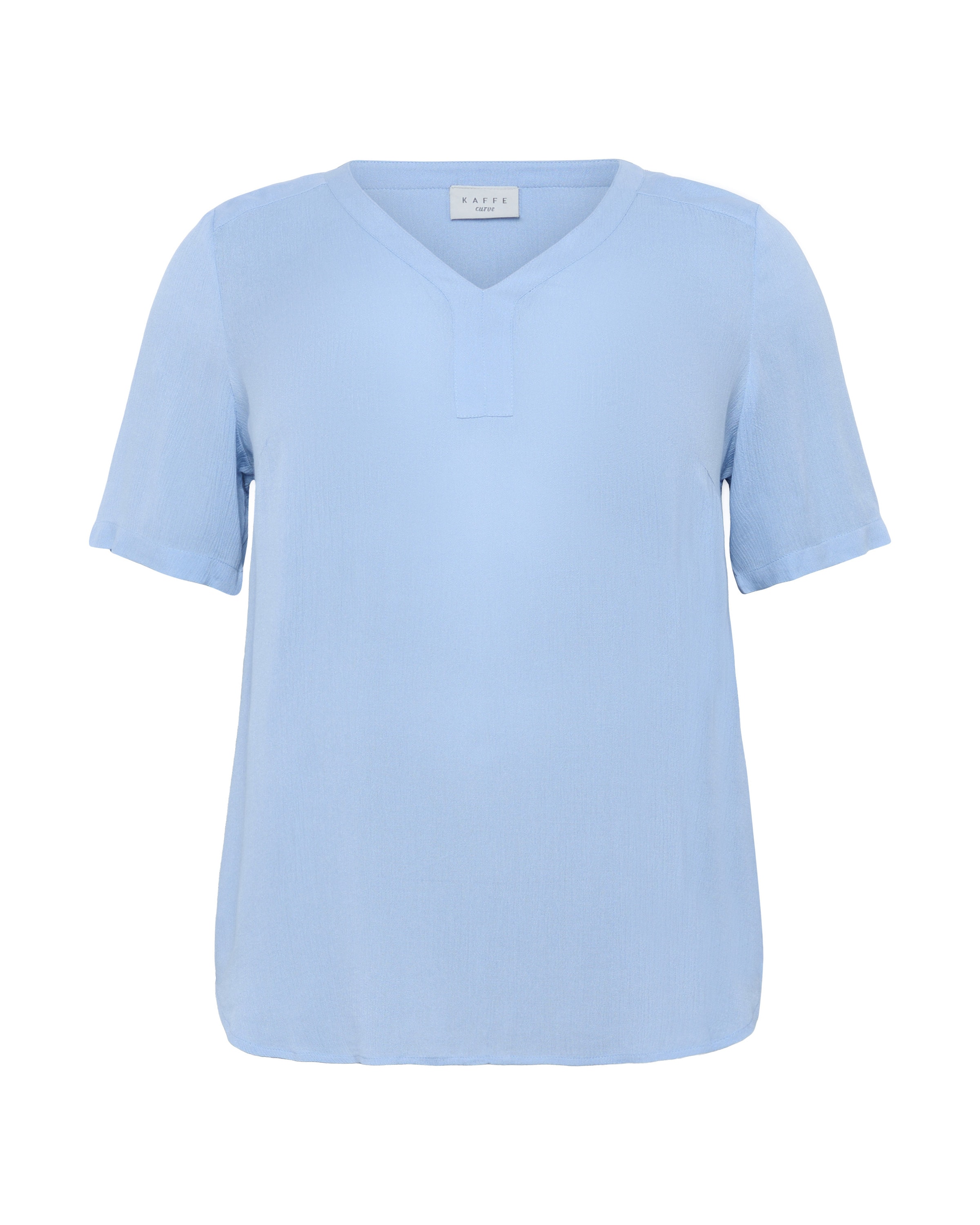 Camicia da donna 'Ami' di KAFFE CURVE in blu: frontale