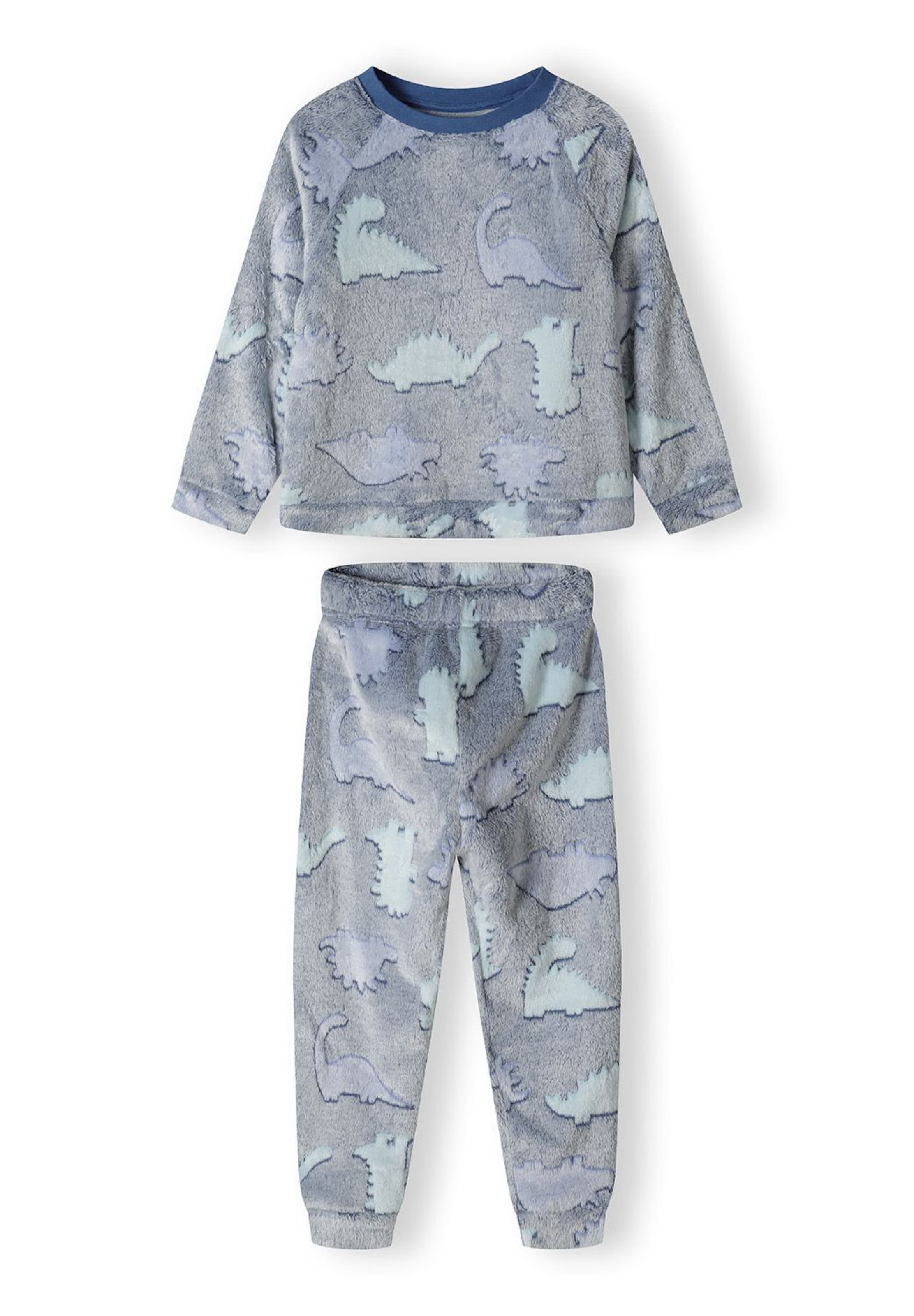 MINOTI Комплект пижама в синьо: отпред