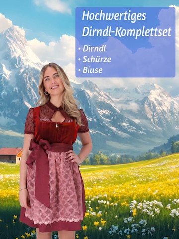 Steigenhöfer Dirndl 'Franziska' in Red