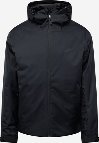 Veste outdoor 4F en noir : devant