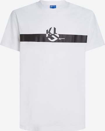 KARL LAGERFELD JEANS Μπλουζάκι σε λευκό: μπροστά