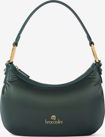 Borsa a spalla 'Beth Puffy' di Braccialini in verde: frontale