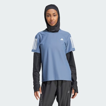 ADIDAS PERFORMANCE Functioneel shirt 'Own The Run' in Blauw: voorkant