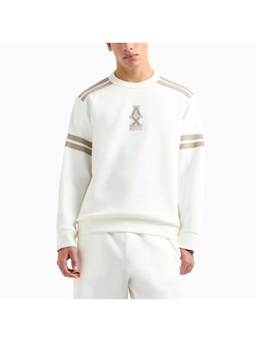 ARMANI EXCHANGE Sweatshirt in White: front