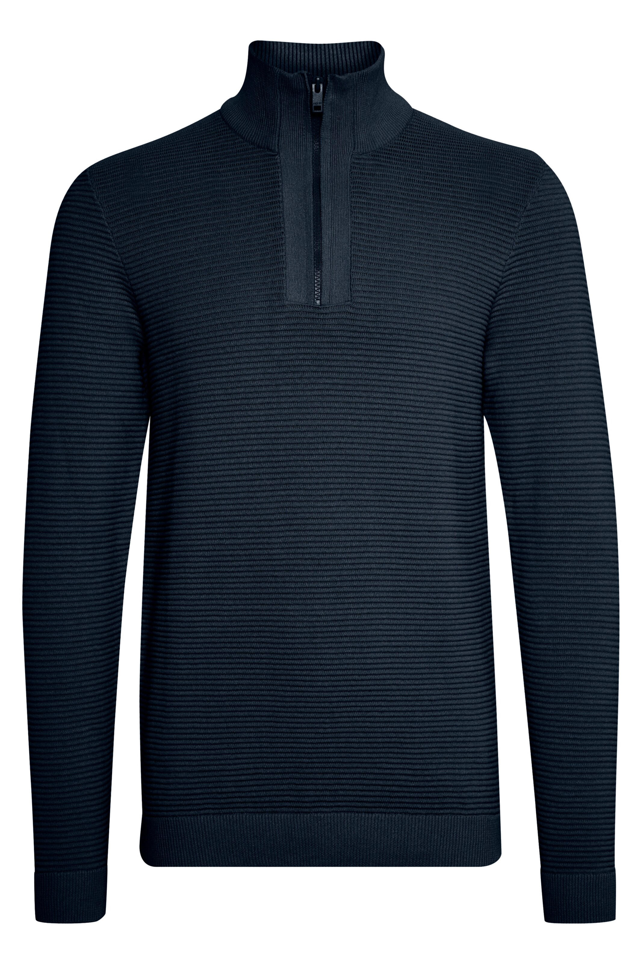 !Solid Pullover 'Nick' in Blau: Vorderseite
