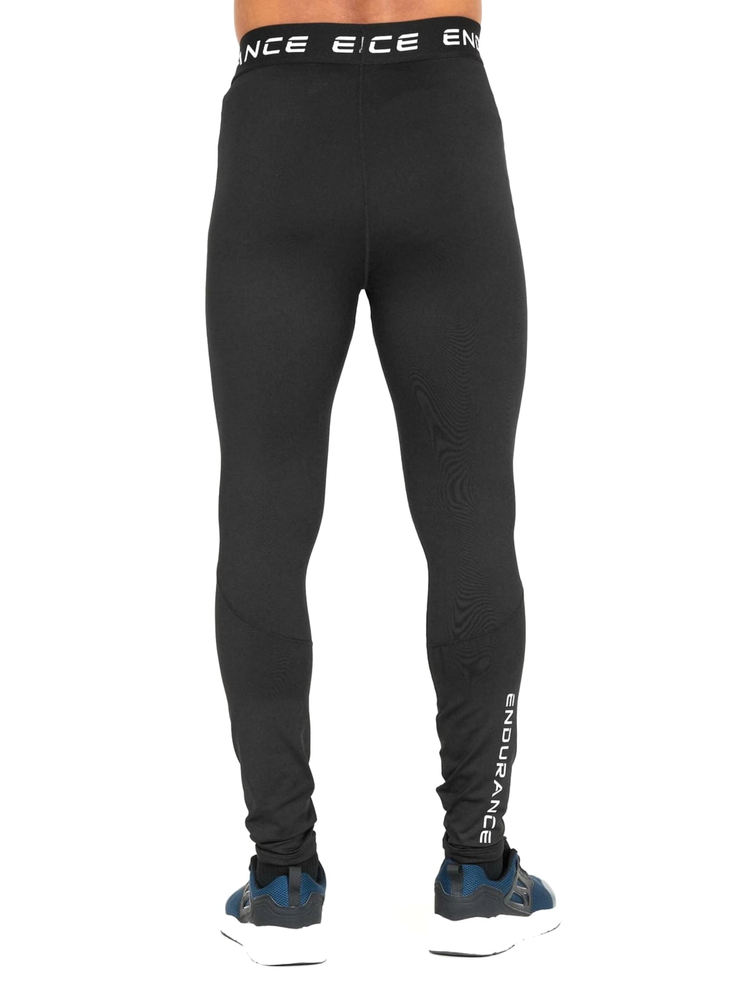 ENDURANCE Skinny Leggings 'Power V2 M Winter Tights' in Zwart
