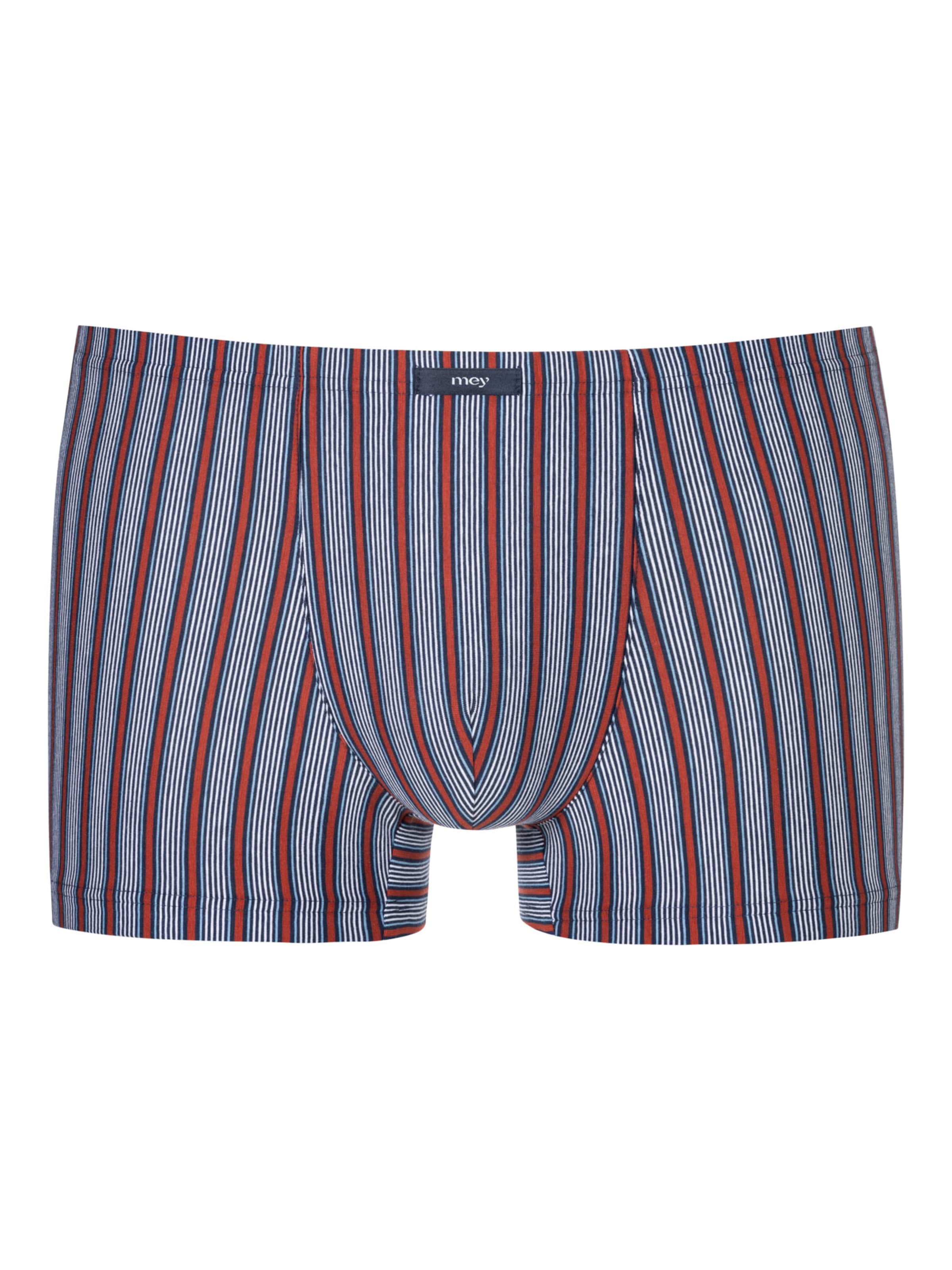 Mey Boxershorts ' Serie Varied Stripes ' in M in de kleur Blauw / Rood / Wit, Productweergave