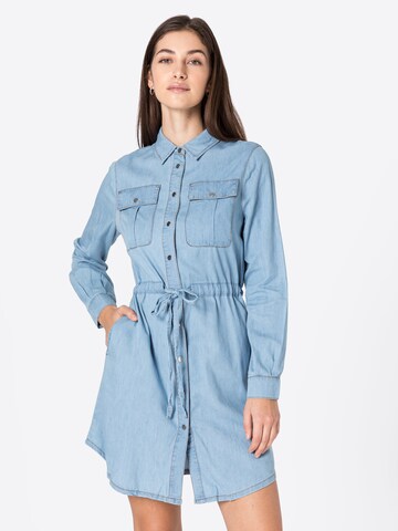 Robe-chemise 'MEGARA' NEW LOOK en bleu : devant