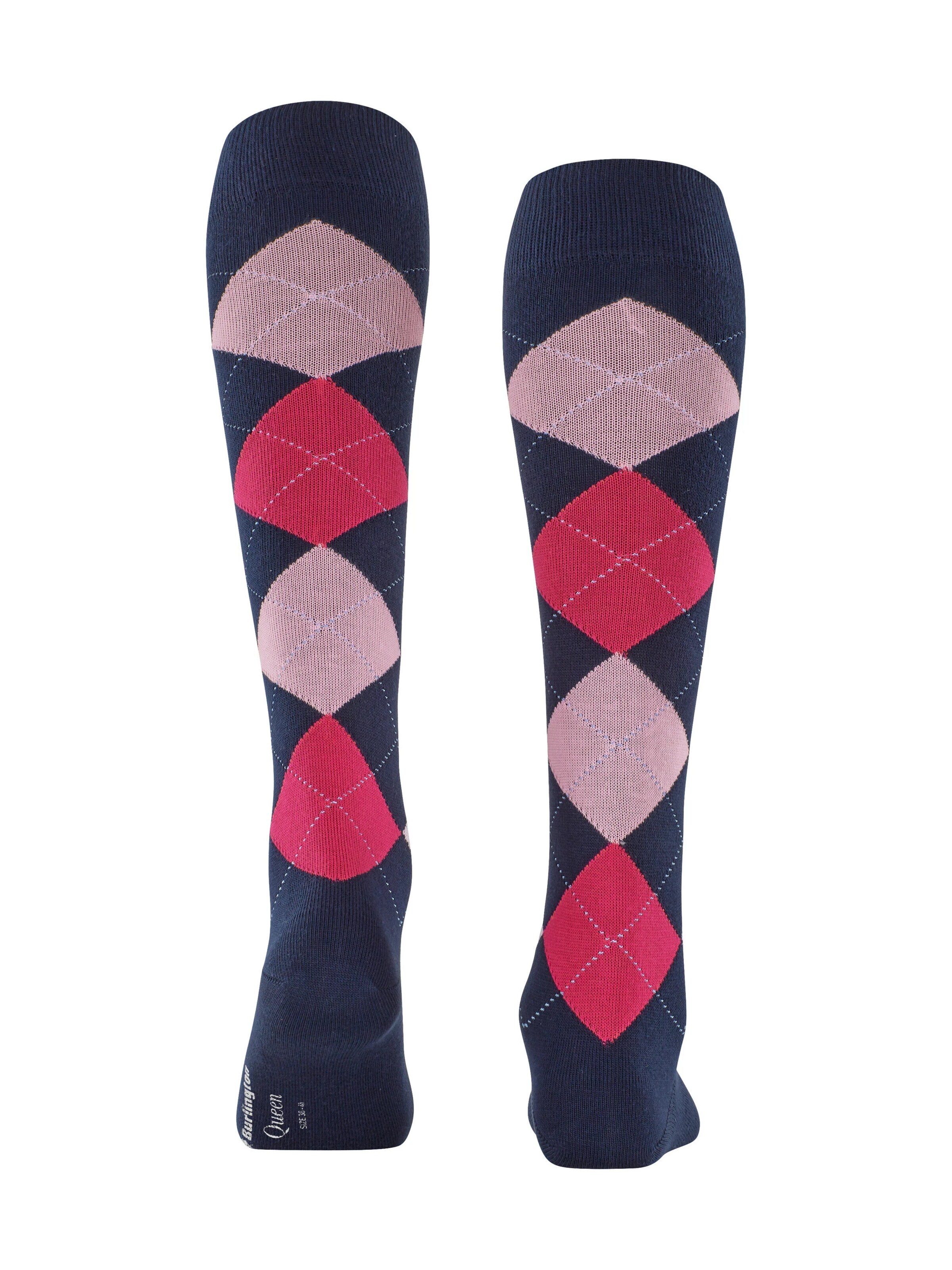 BURLINGTON Over the Knee Socks 'Queen' in Blue