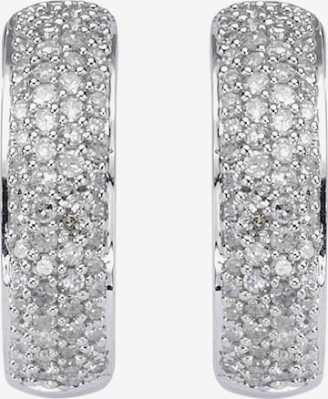 Boucles d'oreilles Diamonds by Ellen K. en blanc : devant