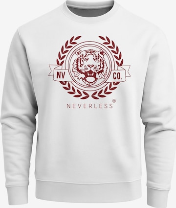 Neverless Sweatshirt 'Old School' in Weiß: Vorderseite