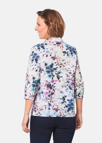 Goldner Bluse in Weiß