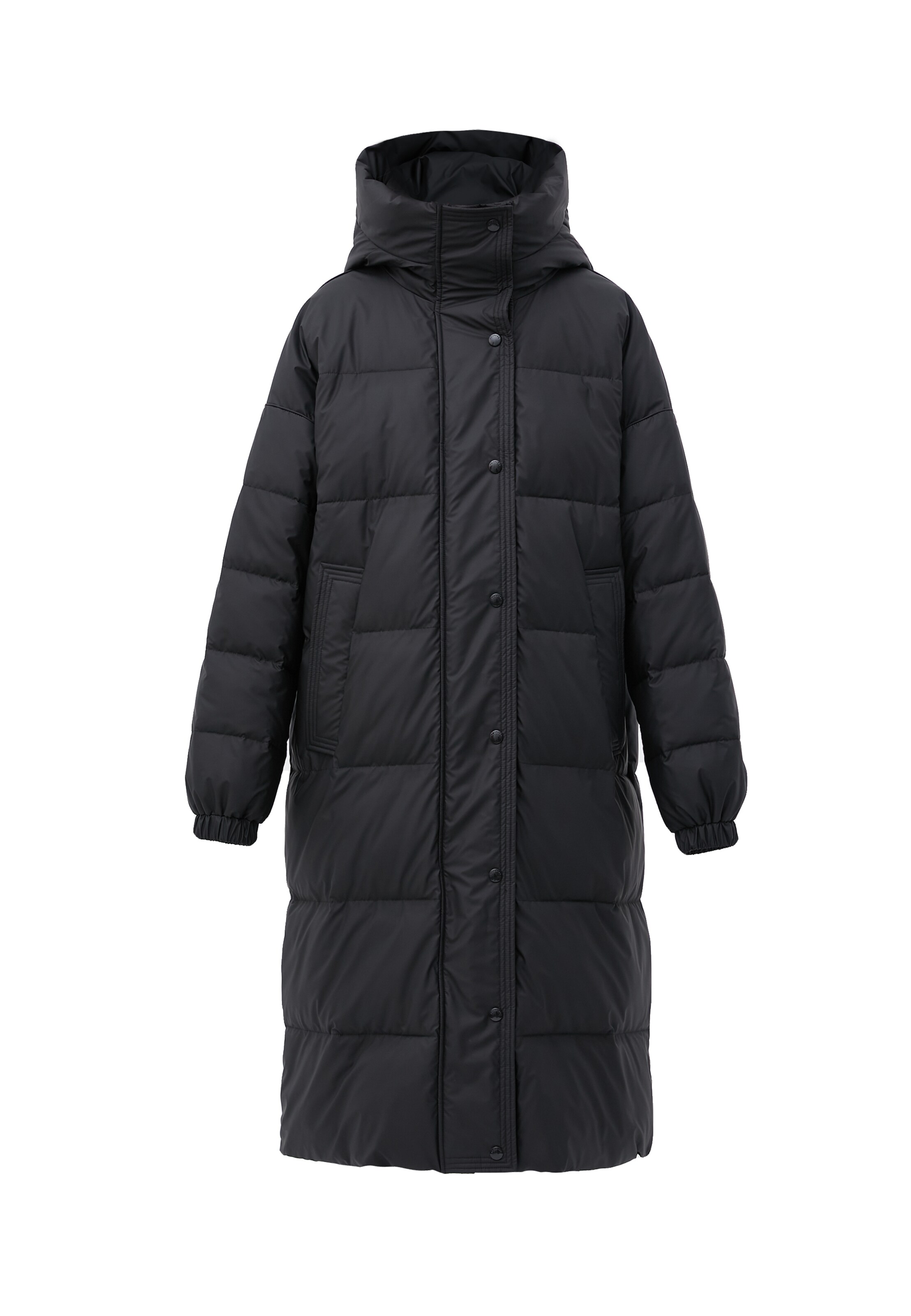 Finn Flare Wintermantel 'Classic' in Schwarz: Vorderseite