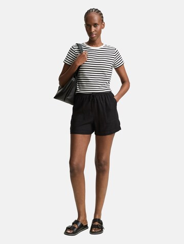 TOM TAILOR DENIM Loose fit Trousers in Black