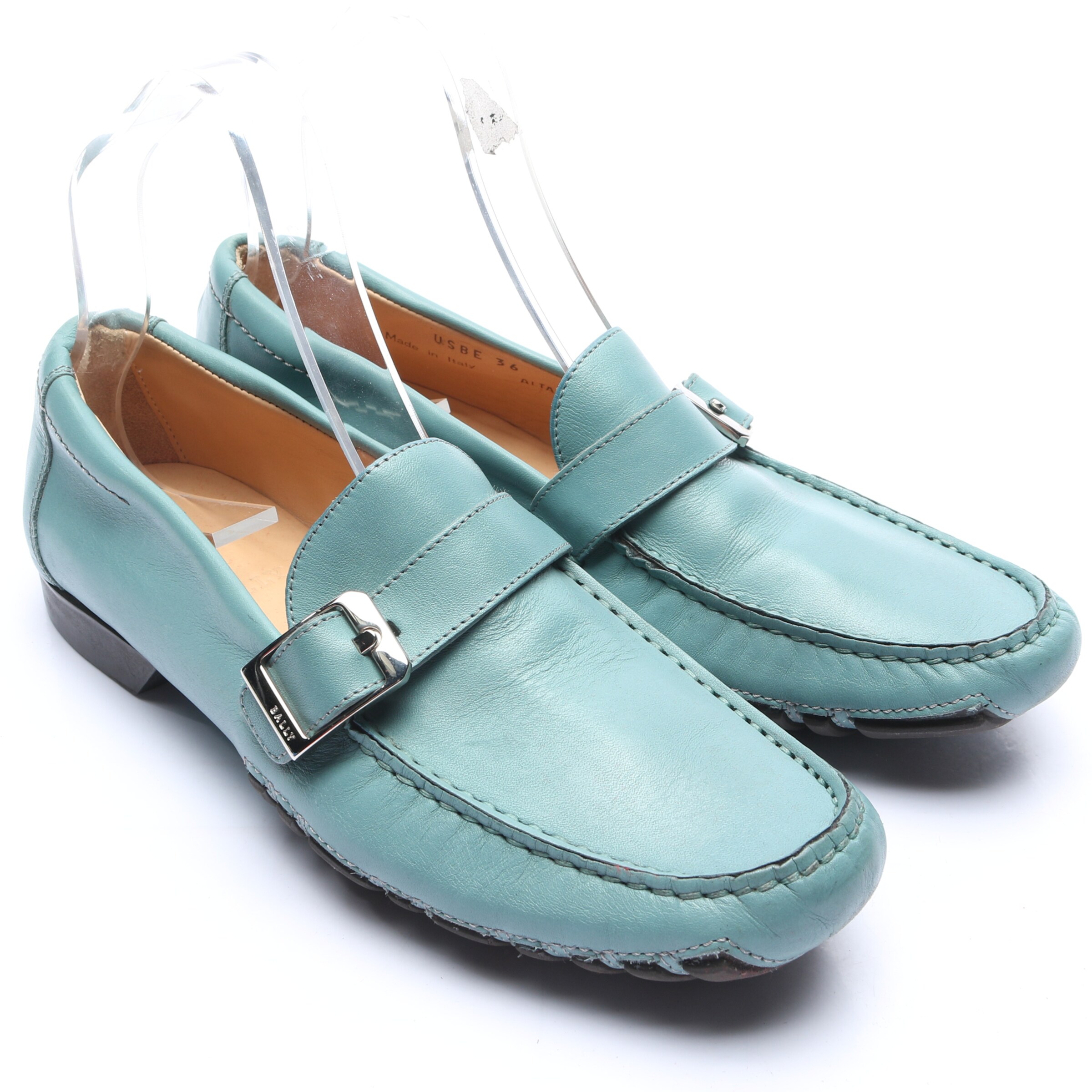 Bally Flats & Loafers in 36 in Blue: front