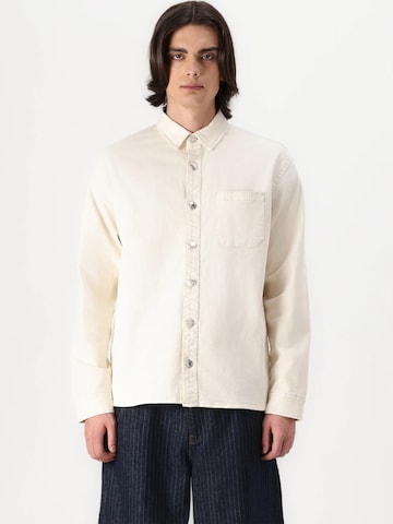 Denim Project Klasický střih Košile ' DPStitch ' – modrá: přední strana