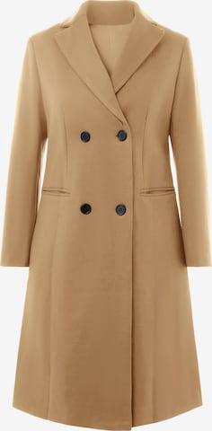 Manteau mi-saison Imily Bela en beige : devant