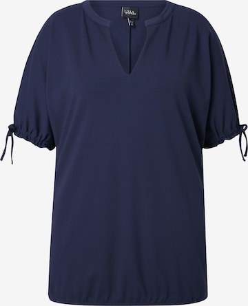Ulla Popken Blouse in Blauw: voorkant