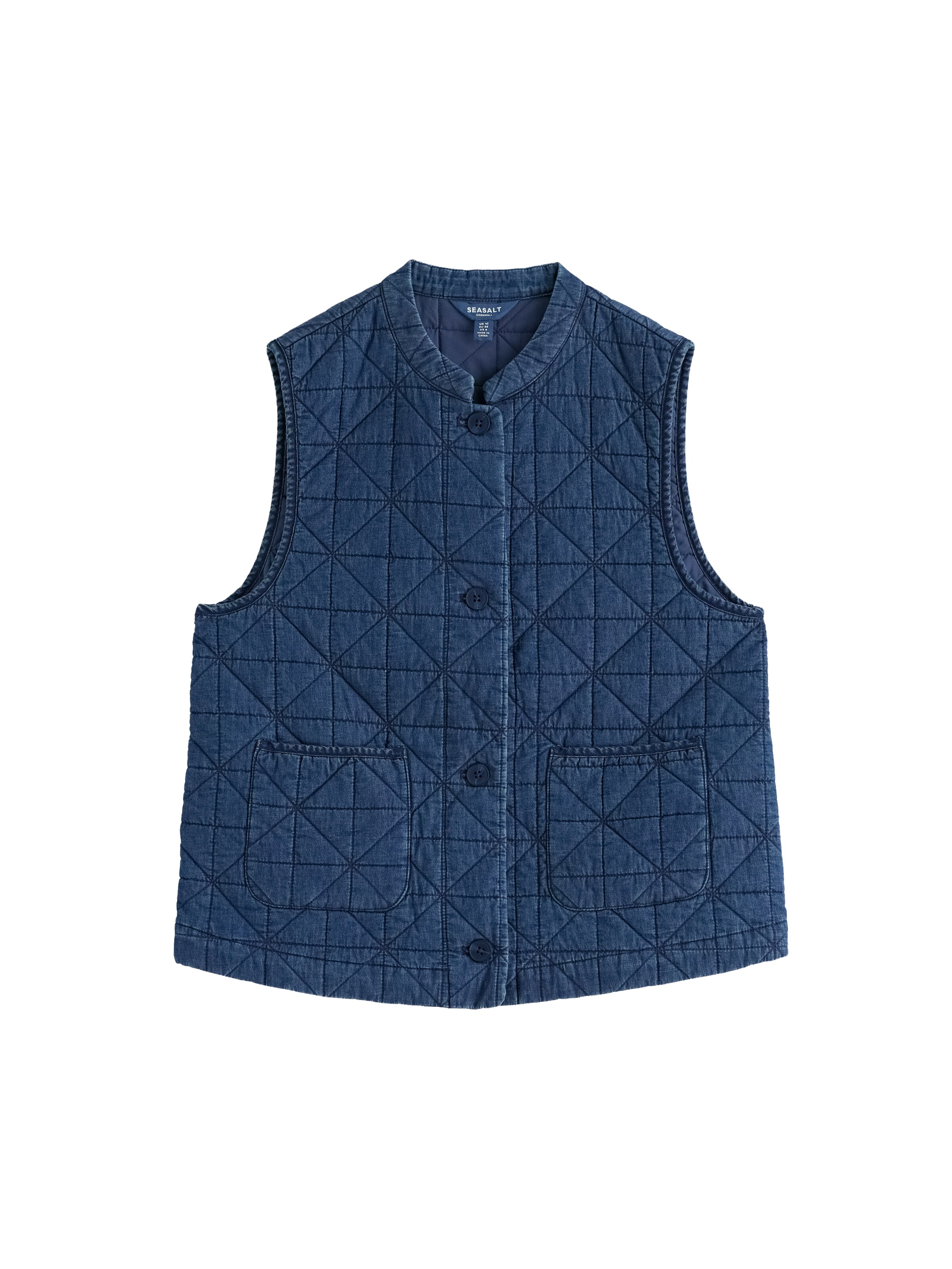 Gilet 'Incoming Tide' Seasalt Cornwall en bleu : devant