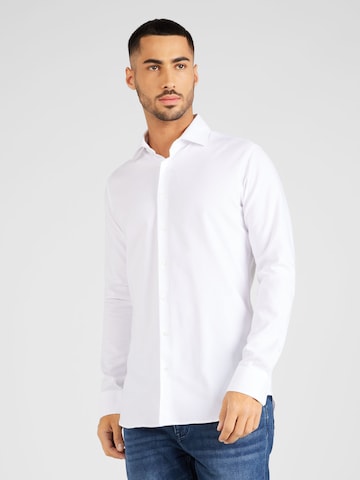 SEIDENSTICKER Slim fit Business Shirt 'SMART PERFORMANCE' in White: front