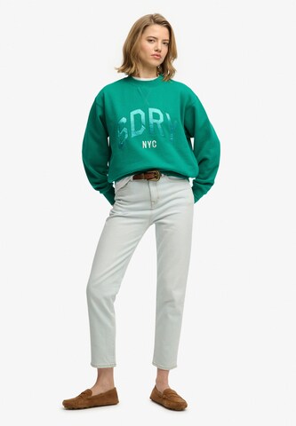 Sweat-shirt Superdry & Co en vert