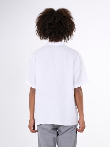 KnowledgeCotton Apparel Comfort Fit Hemd in Weiß