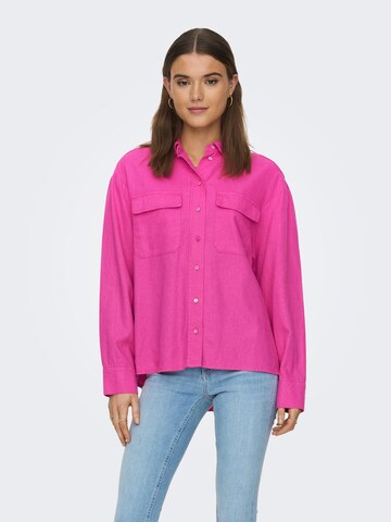 ONLY Bluse 'Caro' i pink: forside