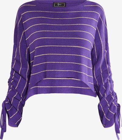 faina Pull-over en or / violet foncé, Vue avec produit