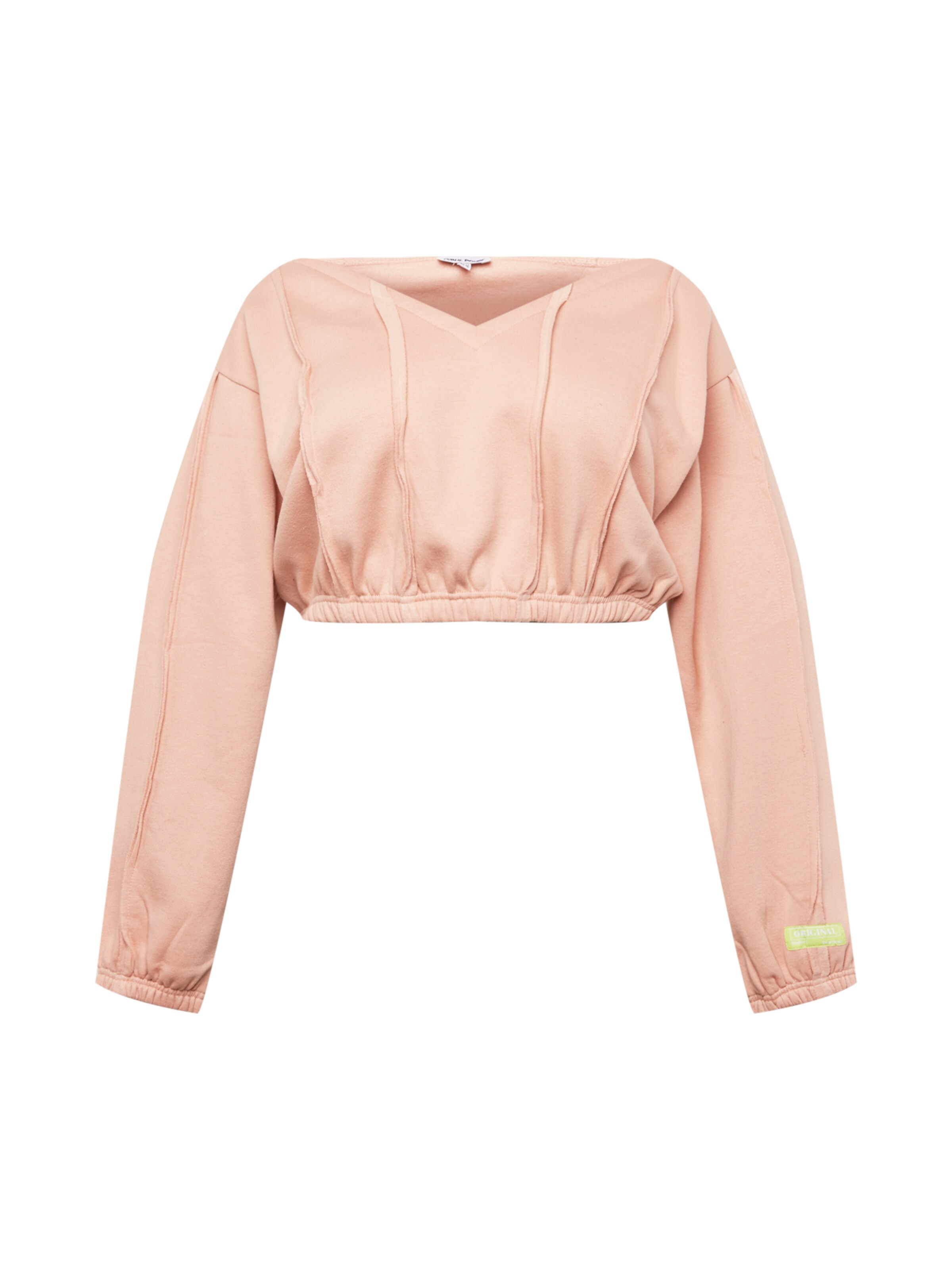 Public Desire Curve Sweatshirt in Orange: front