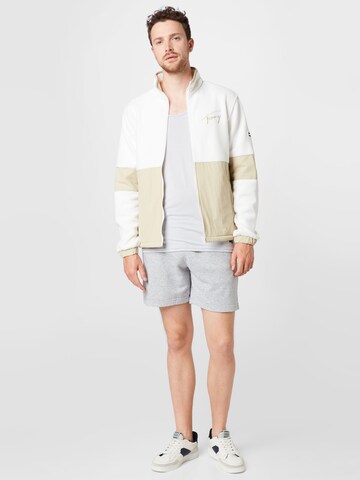 Tommy Jeans Fleece Jacket in White