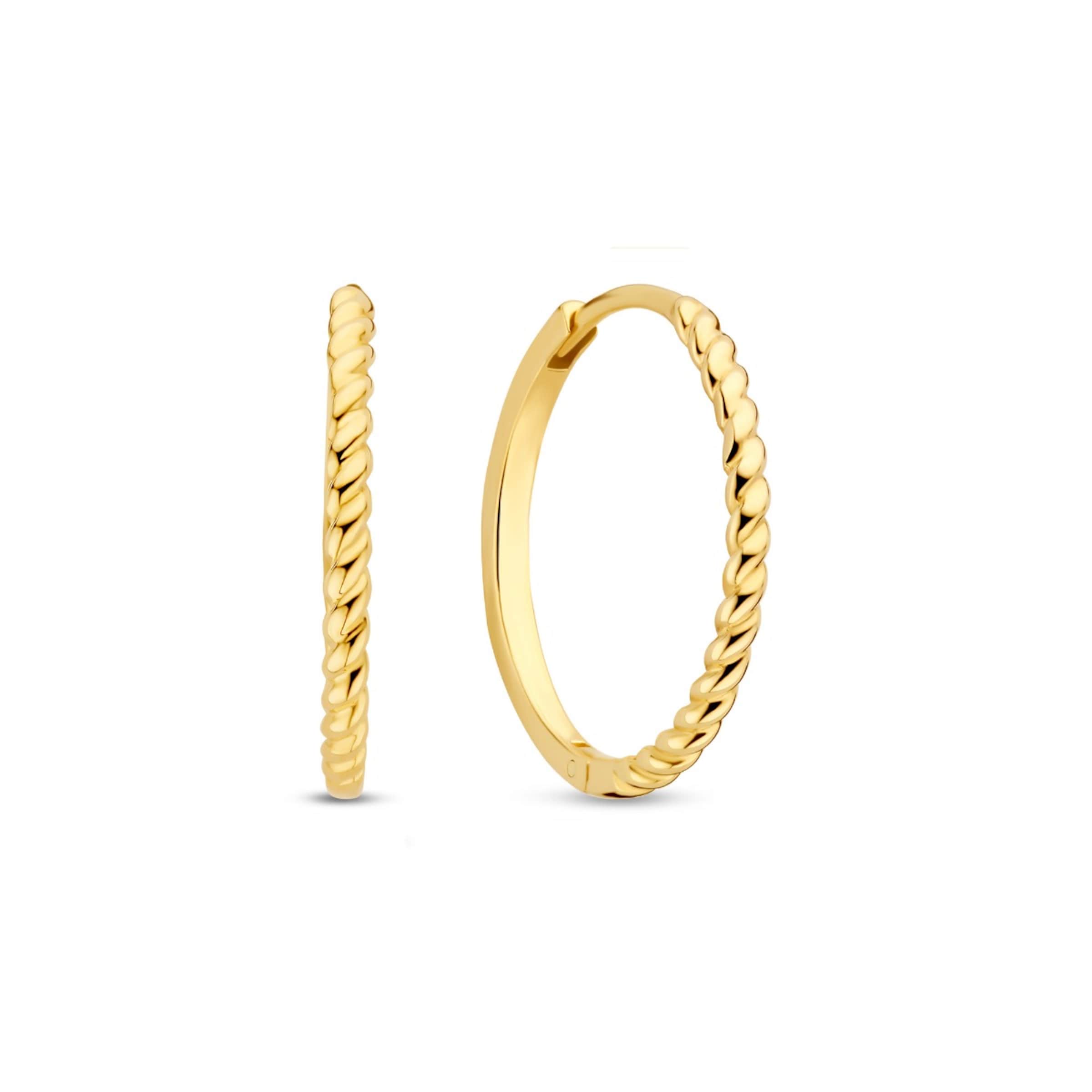 Beloro Jewels Oorbellen in Goud: voorkant