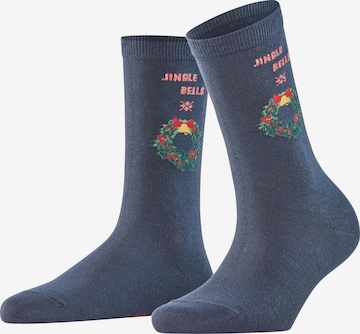 BURLINGTON Socken 'Jingle Bells' in Blau: Vorderseite
