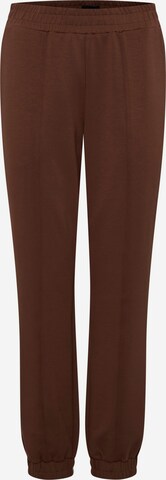 Oxmo Tapered Jogger Pants 'OXPEARL' in Braun: predná strana