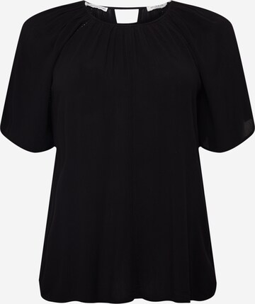 Tom Tailor Women + Blouse in Zwart: voorkant