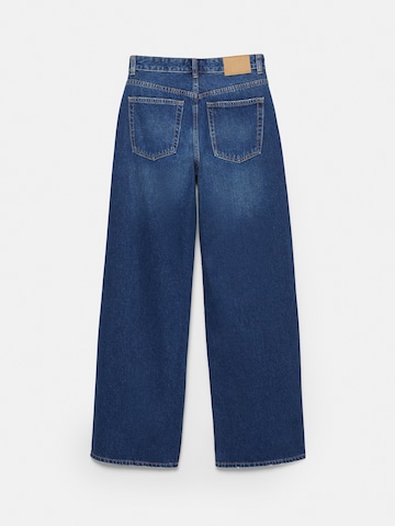 Pull&Bear Baggy Jeans i blå