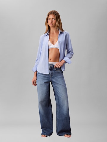 Calvin Klein Jeans Wide leg Jeans in Blue: front