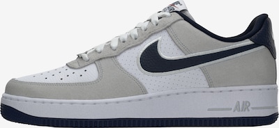 Nike Sportswear Matalavartiset tennarit 'AIR FORCE 1' värissä vaaleanharmaa / musta / valkoinen, Tuotenäkymä