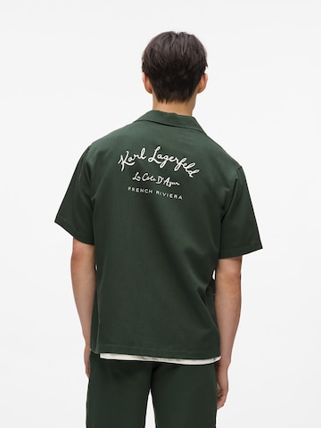 Karl Lagerfeld Regular fit Overhemd in Groen: voorkant