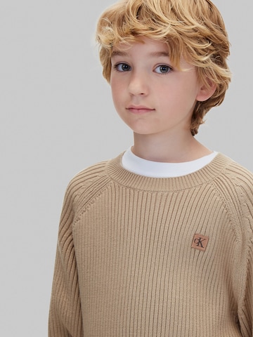 Calvin Klein Jeans Pullover in Beige