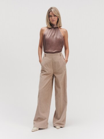 millane - Blusa 'Monique' en marrón